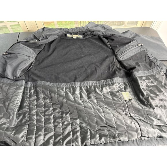 Kenneth Cole Reaction Men's Black Semi-Insulated Relaxed Trench Coat Size M - Picture 3 of 11